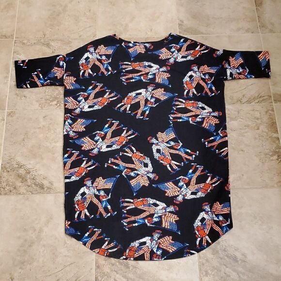 Lularoe patriotic Irma in legging material - Picture 5 of 5